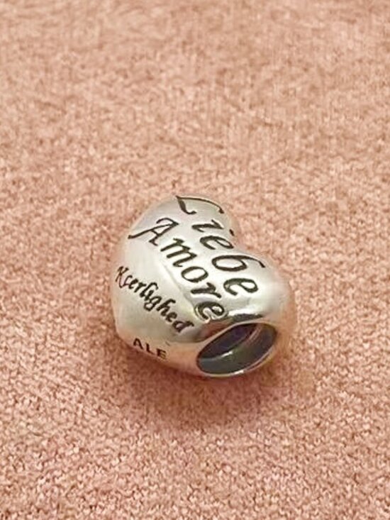 Pandora Jewelry - Pandora S925 Sterling Silver "Love Amore" Heart Charm